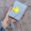 Cartera de Monedero con Borla de Color Sólido Floral para Niño Dunhuang 70% de Descuento Cartera Corta para Mujer Portatarjetas Lindo
