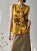 Chaleco Bordado Étnico para Mujer Estilo Chino Nuevo de Otoño, Chaleco de Traje Tang de Alta Gama, Top de Lujo
