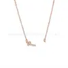 Ti Jia Fu Ni Collar de Cara Sonriente para Mujer Chapado en Oro de 18 Quilates Plata de Ley t Sonrisa h Colgante Pendientes Cadena Versátil para Clavícula Pulsera
