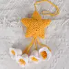 2026 Amazon Transfronterizo Nuevo Hecho a Mano Tejido Estrella y Luna Decoración Colgante para Espejo Retrovisor de Coche Adorno Colgante para Coche