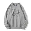 Nueva colección de otoño e invierno: sudadera para mujer de cuello redondo, forrada de polar, engrosada, con estampados de letras y cachorro de caricatura, top casual de corte holgado