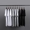 Camiseta de Manga Corta Primavera y Verano para Hombre Estilo Coreano Corte Slim Cuello Redondo Delgada Ropa de Trabajo Negro Blanco Gris Simple Color Sólido Base Camiseta Interior