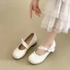 Zapatos Mary Jane para mujer de cuero suave con plataforma, nuevos zapatos de noche estilo francés para el otoño 2026, cómodos para los pies, punta redonda, adecuados para combinar con faldas