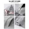 Blusa Cardigan Solta para Mulheres, Nova Moletom com Capuz Primavera 2026, Estilo Coreano, Jaqueta Color Block Cinza Muito Estilosa