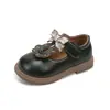 Zapatos de Cuero para Niñas 2024 Nuevo Primavera y Otoño Bebé Suela Suave Zapatos para Primeros Pasos Zapatos de Princesa para Niñas Zapatos de Lona Suave para Niñas