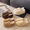 Primer Encuentro Temporada Blanca Mary Jane Planas Retro Zapatos de Piel Ropa de Abrigo para Mujer 2026 Otoño/Invierno Nueva Llegada Calidez con Terciopelo Birken