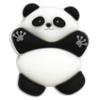 Creativa Nueva Serie Panda Decoración de Flores para Zapatos Medio 3D Zuecos Accesorios DIY Removible Goma Suave Accesorios Hebilla para Zapatos