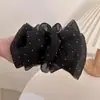 Princesa en la Huida Lazo Grande Pinza para el Cabello Accesorios Coreanos Pinza de Tiburón Pinza para el Cabello de Sentido Avanzado Adorno para la Cabeza de Mujer