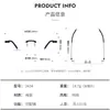 Armazón de Gafas Sin Montura Moda y Casual Serie 2434 de Linde Se Puede Equipar con Armazón para Gafas de Miopía para Hombres