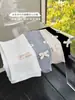 Pantalones Cortos de Canalé Fino Modal Bu Mi Er Nuevos para Niñas con Lazo de Encaje Leggings Finos Primavera Verano