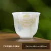Taza de té de alta gama de seis colores, estilo vintage pintada a mano para ceremonias de té para maestros, juego de té de cristal, taza especial para beber té