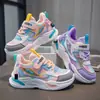 Zapatos de papá para niños Zapatos deportivos para niñas Nuevos zapatos casuales elegantes para niñas para primavera y otoño Zapatos ligeros impermeables para correr para estudiantes