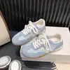 Tênis de corrida estilo 2026, confortáveis e casuais, com sola reta, tênis de treino alemão, tênis Forrest Gump feminino, estilo retrô para o outono