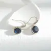 Brincos de agulha de prata S925 com zircônia cravejada em cobre, design de nicho feminino, brincos de personalidade, brincos para afinar o rosto, fábrica de origem