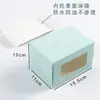 Caixa de Papel para Embalagem de Bolo Rolo com Janela Transparente, Caixas de Embalagem para Bolo Rolo Suíço Grandes e Pequenas, Rolo Longo, Meio Rolo