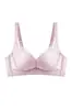 Sujetador ajustable de verano para mujer para pechos pequeños, sujetador sexy fino con características de realce y anti-caída, soporte lateral para el pecho, sujetador transpirable