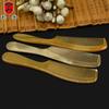 Pente de chifre com textura de cor natural estilo meiduo pente para cuidados com os cabelos pente portátil prático para massagem no couro cabeludo