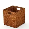Cesta de Almacenamiento Hecha de Jacinto de Agua Tejido, Cesta de Almacenamiento Plegable Hecha a Mano, Más Vendida en Amazon, Almacenamiento Natural para Exteriores para Acampar