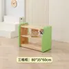 Armário Combinado de Armazenamento com Embalagem Macia de Madeira Maciça para Crianças do Jardim de Infância, Armário de Auxílio Didático Montessori, Armário com Quadro de Desenho Canto de Área Anticolisão para Bebês