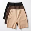 Calcinhas de controle de barriga de cintura alta transfronteiriças europeias e americanas, modeladores de seda gelada sem costura, shorts de segurança que levantam o bumbum, leggings esportivos respiráveis de verão