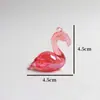 Colgante de Flamenco Colorido Electroplateado Accesorios para Manualidades DIY con Cuentas Llavero Colgante Lindo Materiales para Juguetes Infantiles