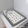 Estilo Retro Americano Cocina Escurridor de Platos Esterilla Secado Vasos de Agua Cafetera Baño Esterilla Absorbente Mesa de Comedor Esterilla Aislante