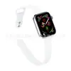 Correa de Silicona con Hebilla Inversa de Cintura Delgada Apple Adecuada para Apple iWatch Reloj Correa de Silicona 38/40/41mm