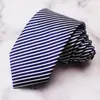 Corbata de Hombre 8cm Formal Nudo Hecho a Mano Sin Nudos Cremallera Camisa de Mujer Negocios Gama Alta Estampada Azul Oscuro Rojo Negro