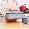 Bolsa lonchera para estudiantes y trabajadores de oficina con comidas bolsa de almuerzo portátil para llevar bolsa de conservación del calor de papel de aluminio para llevar bolsa de conservación del frío para mariscos helado