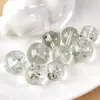 Cristal Fantasma Verde Brasileño Cuentas Sueltas Pulsera DIY Joyería Cuentas Sueltas Fantasma Verde Natural Tamaño Personalizado