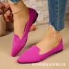 Comercio electrónico transfronterizo, talla grande, nueva colección de verano 2026, mocasines elegantes y cómodos de punta fina, corte bajo, suela plana, para mujer