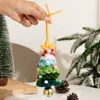 Ventas Directas de Fábrica Colgantes de Árbol de Navidad de Ganchillo de Lana Peluche Creativo Decoraciones Coloridas Decoraciones Navideñas de Ganchillo