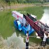 Máquinas de colheita de ervas daninhas de água barco de limpeza de superfície de água estação hidrelétrica flutuador de lixo barco equipamento de pesca