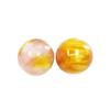 Cuentas Redondas Doradas de Doble Color Cielo Estrellado de Resina Cuentas Sueltas Cuentas para Pulsera Hechas a Mano DIY Cadena para Teléfono Móvil Collar Accesorios de Joyería