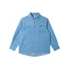 Ru Meng Estilo Retro Japonés Relajado Ropa de Trabajo Camisa de Bolsillo Hombre Otoño Holgada Calle Commute Chico Malo Atractivo Camisa de Manga Larga