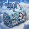2026 Nueva Serie de Sirenas Bolso de Mano Portátil Estampado con Gran Capacidad para Guardar Ropa y Suministros de Viaje