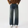 Ropa de Hombre Fengshe / Nuevo Otoño 2026 Vaqueros Rectos Retro Americanos Pantalones Casuales Sueltos de Moda para Hombre