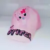 Boné de beisebol com estampa de desenho animado transfronteiriço, chapéu de sol para meninos e meninas, boné com proteção solar de comércio exterior, boné de rede fina infantil para meninas