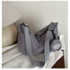 Bolsa de Tote Bordada Personalizada Más Vendida Estilo Coreano Bolso de Hombro Simple Bolso Cruzado Set de Dos Piezas Color Sólido Simple Suegra