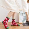 Calcetines de Navidad Calcetines de Coral Fleece Transfronterizos Pareja Hombres Lindos Postparto Forro Polar Engrosado Peludos Calcetines de Mujer