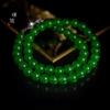 Collar de Ágata Verde Retro Cadena de Clavícula de Alta Gama Moda Caro y Blanco Estilo Nacional Collar Regalo