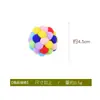 Venta Directa de Fábrica de Bolas de Felpa de Colores con Cascabel para Gatos, Juguetes Divertidos y Resistentes a los Arañazos de Peluche para Gatos