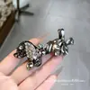 Filhote de Dachshund Desenho Animado com Strass, Brilhante e Luxuoso, Novo Estilo Primavera/Verão 2026, Vibe Girly de Alta Qualidade Estilo Japonês