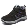 Zapatos de algodón invierno más terciopelo engrosado estilo pareja botas de algodón transfronterizo TEMU talla grande cálido protección contra el frío velcro botas de nieve