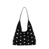 Bolso de hombro cruzado para mujer, de gran capacidad, elegante y moderno, para primavera y verano, nuevo popular, de lunares, versátil, bandolera, bolso de mano, moderno