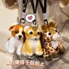 Brinquedos de Pelúcia de Animais Realistas Transfronteiriços: Miniaturas e Enfeites de Tigre, Panda, Girafa, Leopardo, Leão