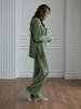 Traje de Suéter Tejido de Color Sólido con Cuello Alto y Abertura Ropa de Mujer Moda Europea y Americana Otoño e Invierno 2024 Traje de Suéter Casual Holgado