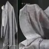 Tela de satén de seda semitransparente color morado ceniza con textura moteada Tejido para diseño de ropa de vestido camisa DIY retro artístico traje
