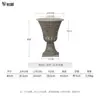 Vaso de Flor Hongyue Estilo Europeu Vaso de Flor de Plástico Espessado e Durável Vaso Grande para Jardim Espécie Vaso Vintage Decorado