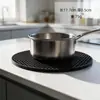 Nuevo tapete de silicona aislante del calor, tapete para comedor doméstico, tapete antideslizante para cazuelas, tapete antiquemaduras para ollas, tapete para tazones, tapete para mesa de comedor resistente a altas temperaturas